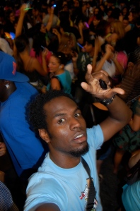 me at the silent rave